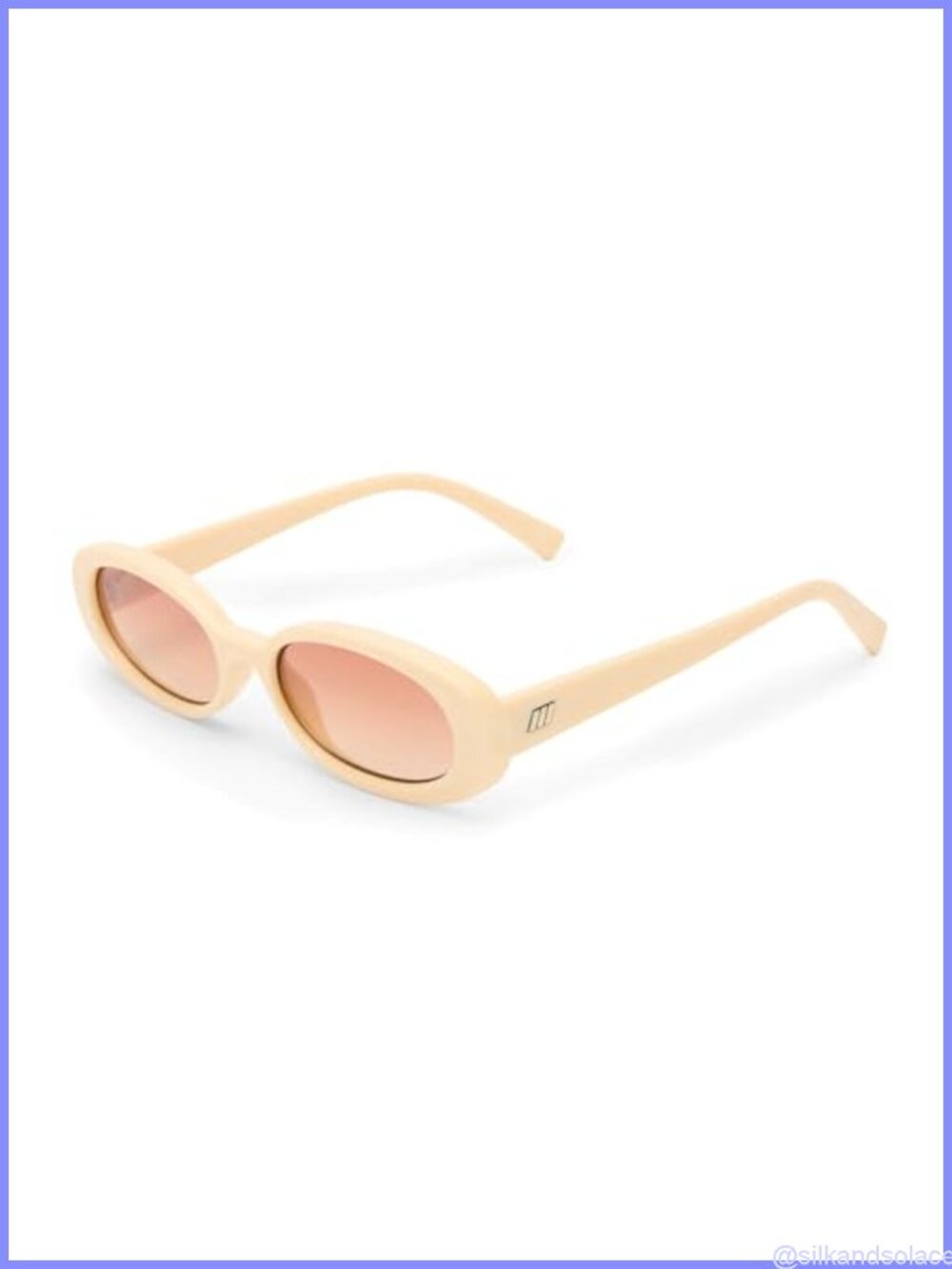 Oval Full Frame Sunglasses with Scratch Resistant UV Protection Lenses